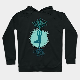 Yoga Woman Tree Tshirt Hoodie